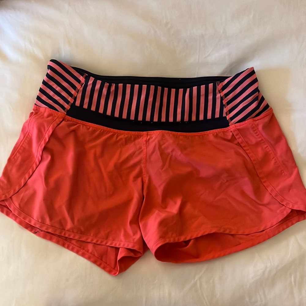 Pink lululemon shorts